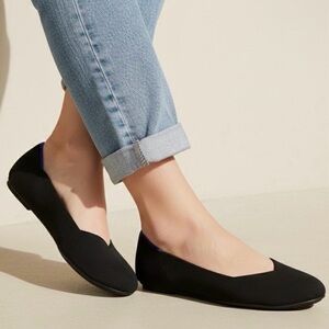 Rothy's The Round Toe Flat in Black